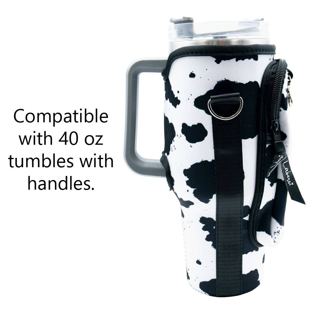 Laberri - 40 oz Tumbler "Handle" Bag - Cow