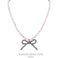 Boho Ranch Shop - Navajo Pearl Bow with Floral Bead Necklace