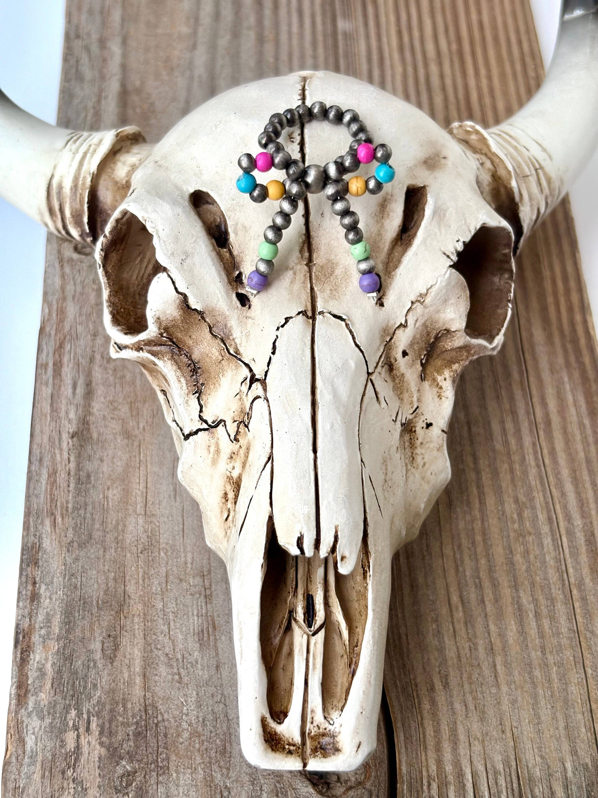 Boho Ranch Shop - Navajo Pearl Bead Coquette Bow Ribbon Stretch Ring