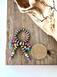 Boho Ranch Shop - Navajo Pearl Bead Coquette Bow Ribbon Stretch Ring