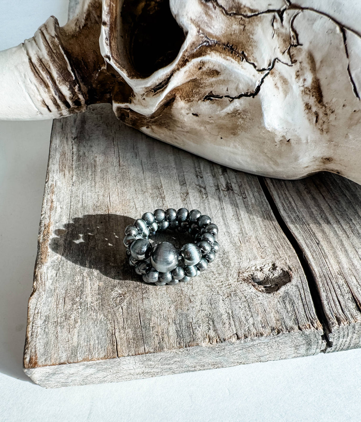 Boho Ranch Shop - Navajo Style Pearl Stackable Ring Set