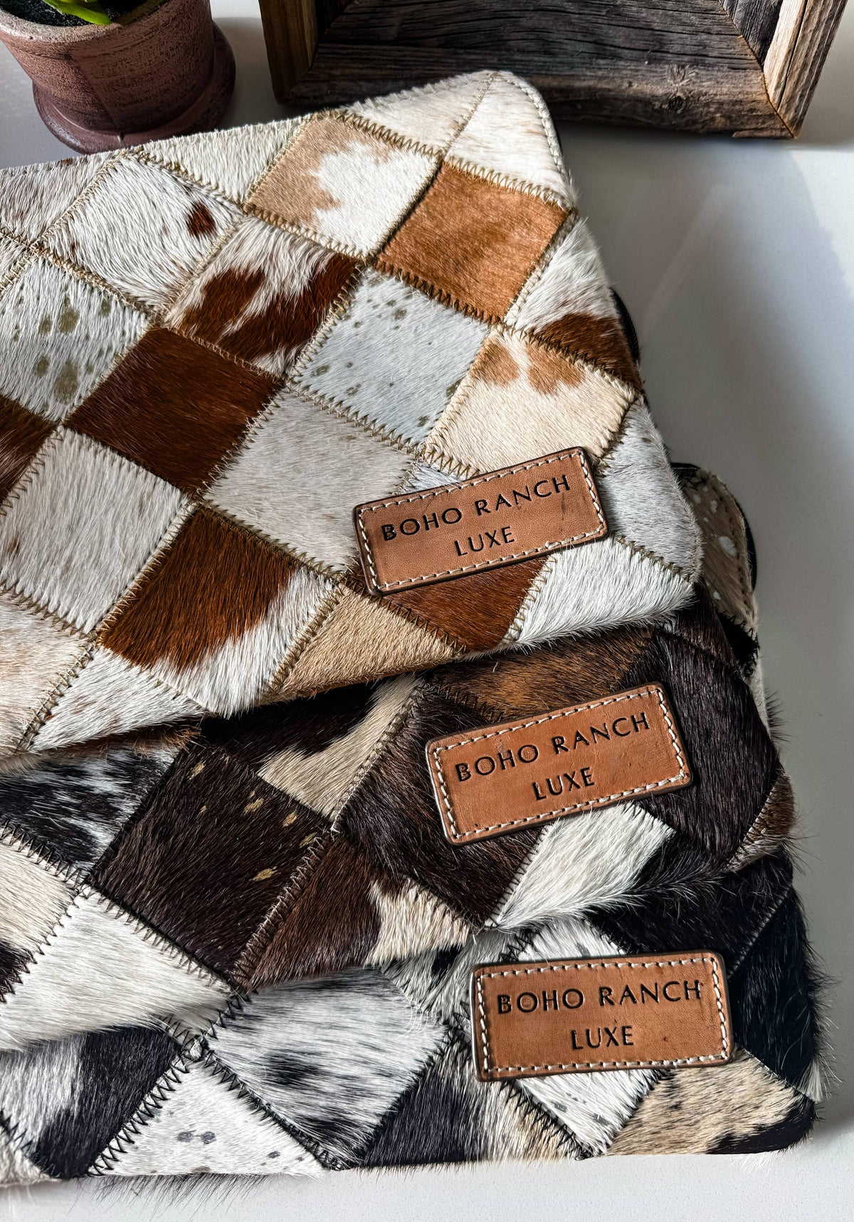 Boho Ranch Shop - BOHO LUXE LAPTOP tech sleeve computer bag hairon cowhide