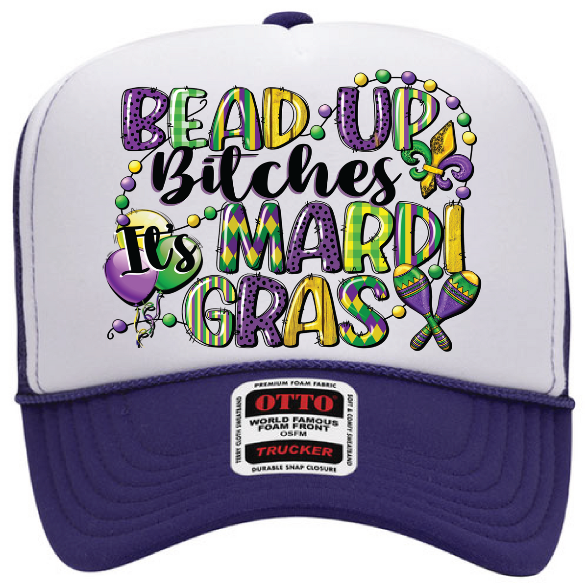 Southern Attitude Designs Inc - Bead Up Bitches DTF Printed Hat