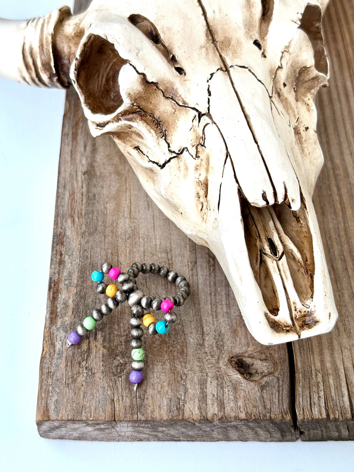Boho Ranch Shop - Navajo Pearl Bead Coquette Bow Ribbon Stretch Ring