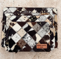 Boho Ranch Shop - BOHO LUXE LAPTOP tech sleeve computer bag hairon cowhide