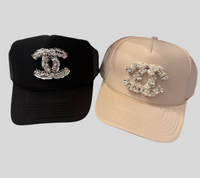 Channel inspired trucker hats