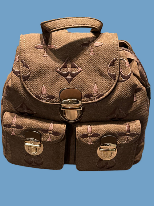 Inspired LV back pack canvas