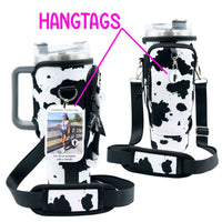 Laberri - 40 oz Tumbler "Handle" Bag - Flamingos