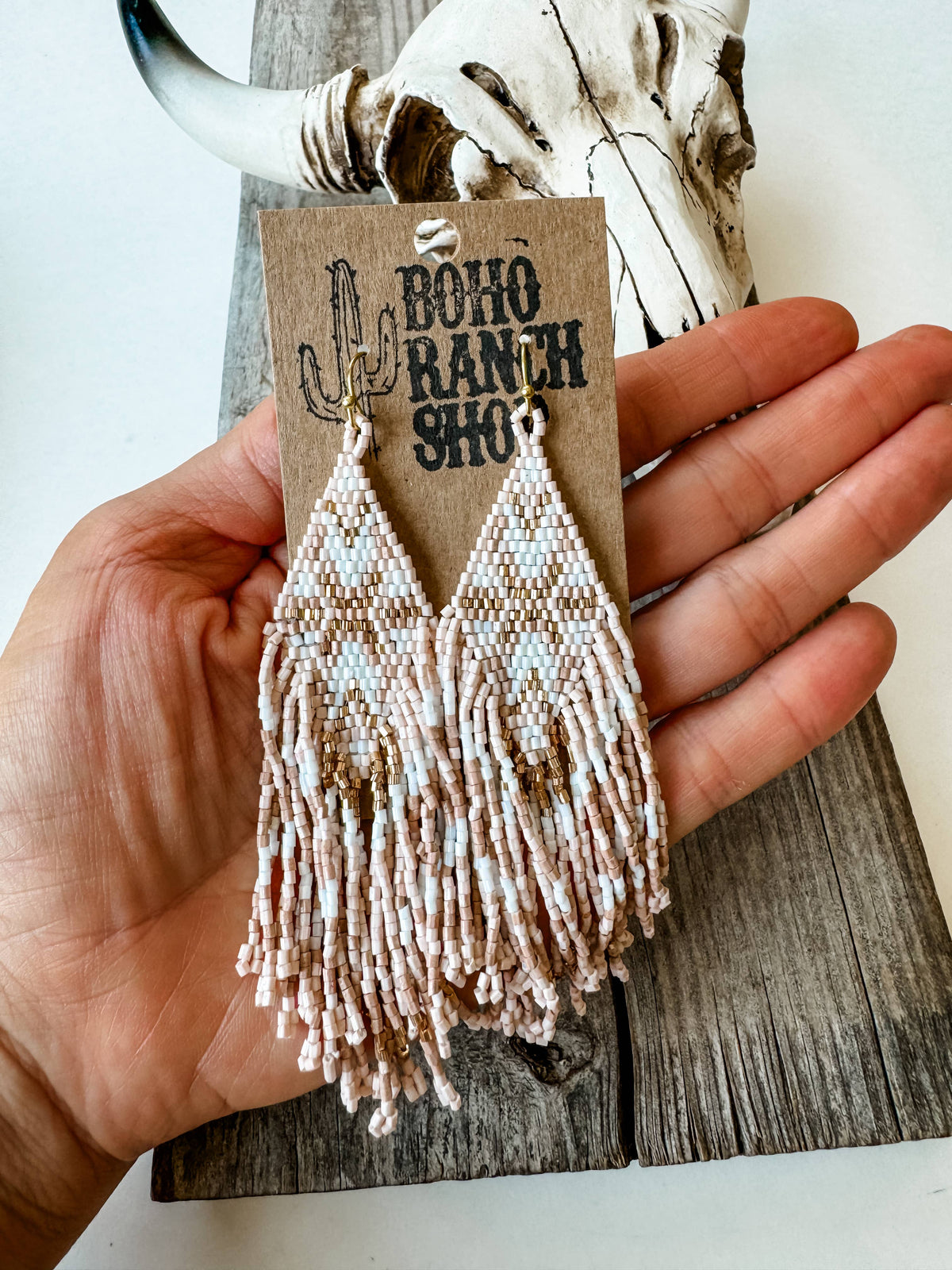 Boho Ranch Shop - Western Aztec Bead Earrings