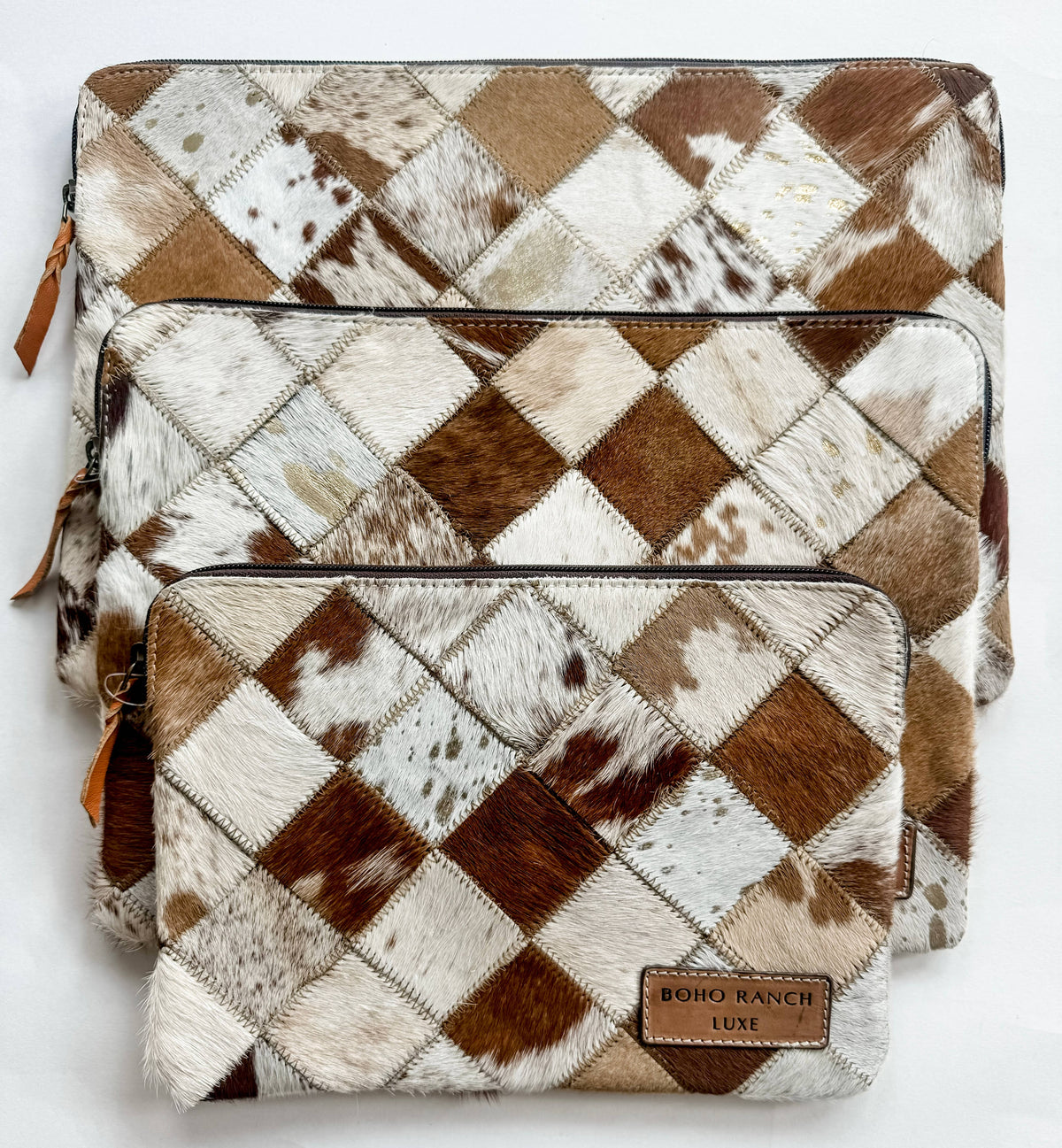 Boho Ranch Shop - BOHO LUXE LAPTOP tech sleeve computer bag hairon cowhide