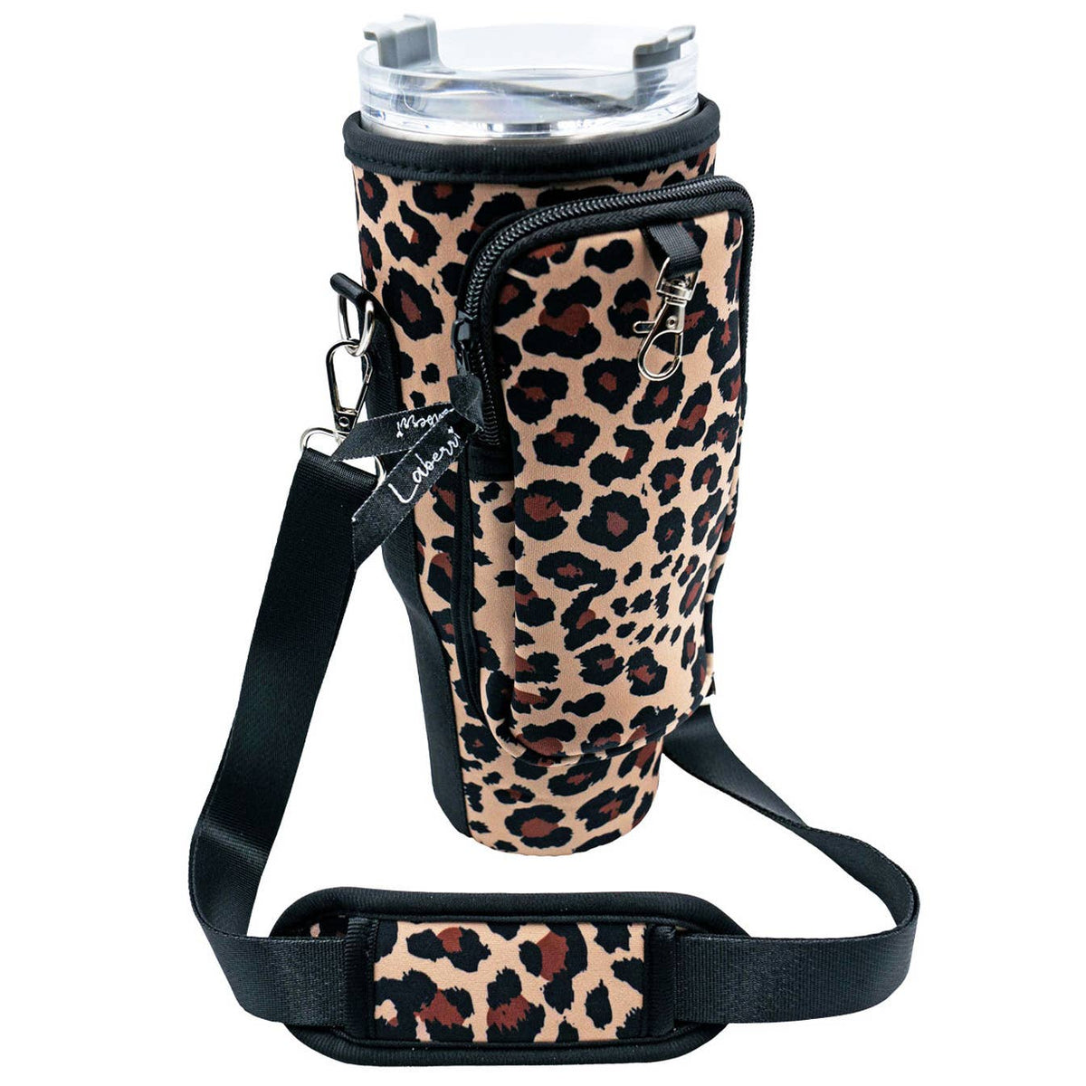 Laberri - 40 oz Tumbler "Handle" Bag - Leopard
