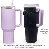 Laberri - 40 oz Tumbler "Handle" Bag - Leopard